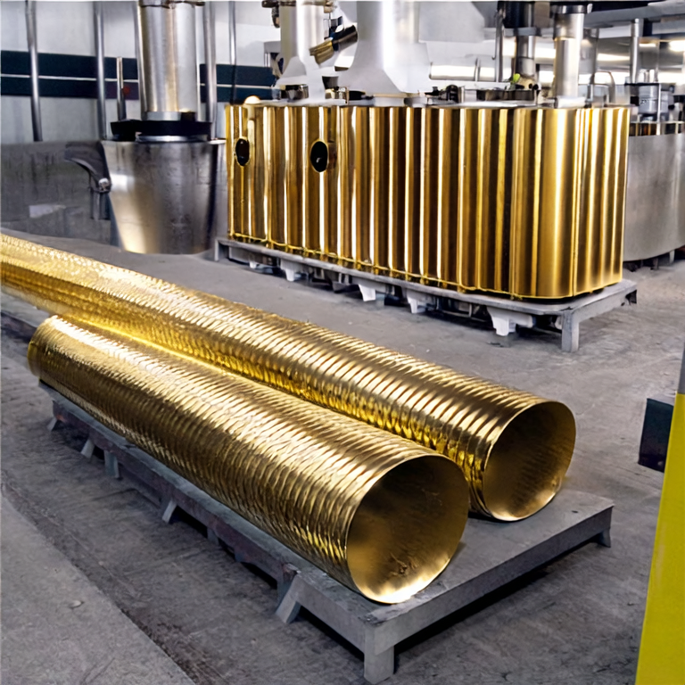 Brass extrusion process diagram